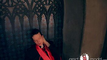 Man, church guy jerking off in cathedral!