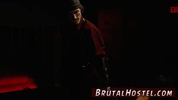 ROUGH ASS PUNISHED in stockings during extreme BDSM domination in garage