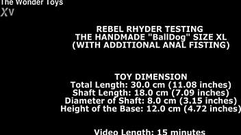 Rebel Rhyder Feels Intense Pleasure Testing Balldog XL with Anal Fisting