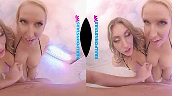 Big Tit Babes KAYLEY GUNNER & VANESSA CAGE TAG-TEAM YOUR BIG COCK