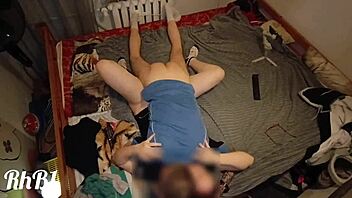 Young Red-Haired Teen in Socks Reaches Orgasm in Missionary with Legs Up.