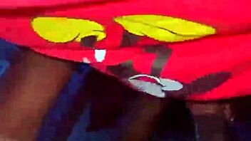 Ebony beauty chokes on big cock