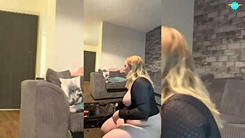 naughty girl next door plays with shaved pussy toys to orgasm