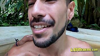 Three Latino men on holiday explore a threesome with Angel Rodriguez and Dan Lopez