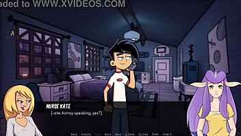 Danny Phantom's nurse in doggystyle scene