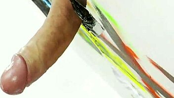 Busty Brunette Girl Feels Shocked by Fat Dick at Gloryhole Encounter