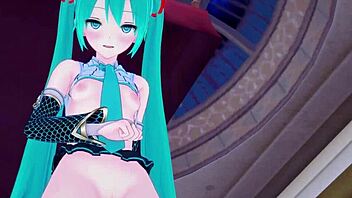 Hey, Hatsune Miku Gives Cute Footjob POV!