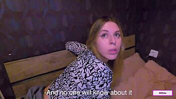 Stepson explored stepmother's boundaries in a daring family fantasy encounter. It unfolded with intense doggystyle moves.