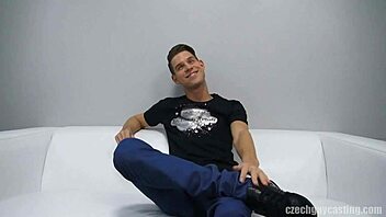 Czech Gay Casting with Roman 4248 Sucking and Fucking in POV