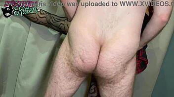 standing doggystyle, hard amateur sex with cumshot