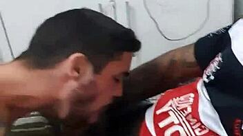 Novinho Goes To Play Game, Ends Up Sucking Big Black Cock