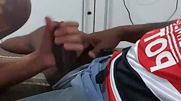 Novinho Goes To Play Game, Ends Up Sucking Big Black Cock