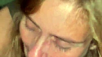 i love watching that monster cock cum in her white mouth