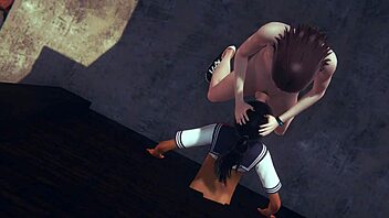 Яой фембой Саймон жесткий секс в сисси кроссдресс японское аниме порно