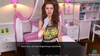 charlotte's gorgeous breasts shine in horny teen roleplay