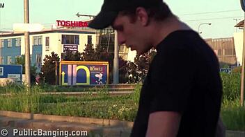 cute blonde says, 'fuck me in public'