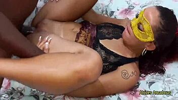 Young wife gifted huge stud for anniversary thrill