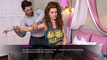 charlotte's gorgeous breasts shine in horny teen roleplay