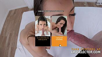 Cute Brunette Babes Suck Big Cocks Deepthroat In Pov