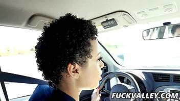 amethyst banks in chocolate skin cutie rides her driving instructor