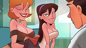 Anime girl's naughty visit to the gynecologist in dirty cartoon videos
