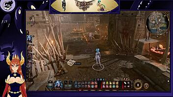 Elven beauty explores carnal desires in BG3 lewd journey