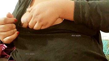 nepali girl shows off huge tits