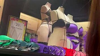 A young girl ventures out to purchase intimate apparel and undresses publicly