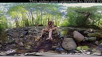 Three women explore their sexuality in a softcore outdoor encounter