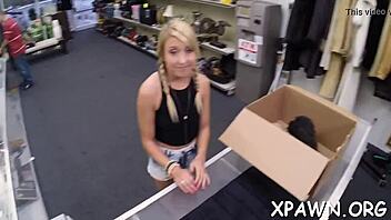 Having sex in the shop with that big rod 😏