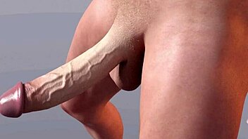 Animated teen gets bounced by a massive white cock in 3D hentai