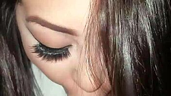 Sexy Chicana Gives Handjob and Deepthroats Big Cock.