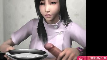 I cum on bent over hentai nurse in hospital