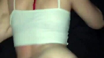 A charming small girl pleasures her boyfriend's penis in various positions