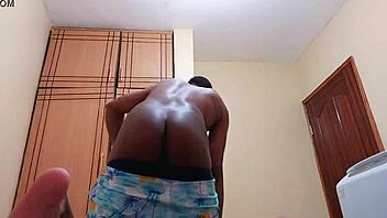 Our house boy gets wild in gay action again.