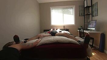 gwen dominates with feet bondage