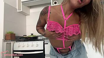 Petitechloe got horny and fingered with dildo.