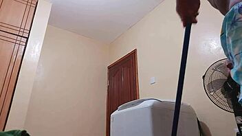 Our house boy gets wild in gay action again.