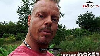 European milf with big tits gets picked up for erocom date and has outdoor sex