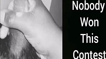 Whoever finishes first wins the contest.