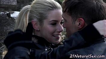 european girlfriend bounces on lovers cock