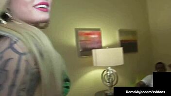 Black knight rome major cums all over inked chloe cartier