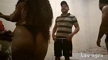sharing wives in a wild brazilian ménage à trois with nana diaba and leo ogro