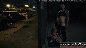 Self-bondage teen with glasses gets dominated