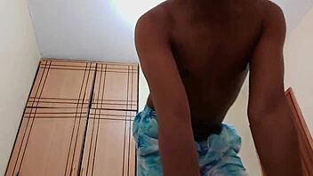 Our house boy gets wild in gay action again.