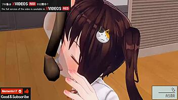 Uncensored Japanese Hentai Anime Features Handjob And Blowjob Scenes