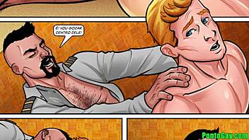 Gay amateur gets intimate massage and oral pleasure from uniformed officer
