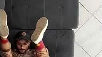 watch victor shawer bend over serbian tattooed guy in sneakers for bareback doggystyle?