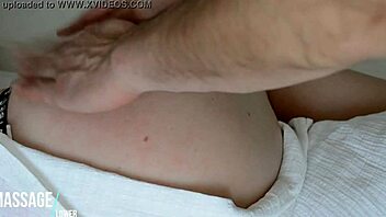 vacuum massage for hot european babe's booty