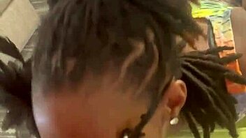 Sexy slim sucking dick on spinning office chair